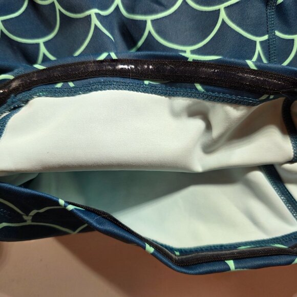 CVG shorts mermaid fish scale pattern M exercise fitness yoga running biking wom - Picture 5 of 7